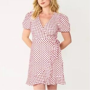 Draper James Ladies Short Sleeve Wrap Around Mini Dress